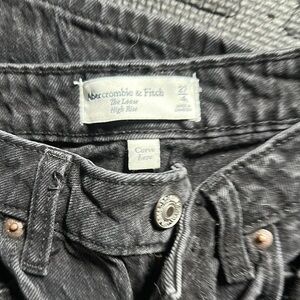 Abercrombie & Fitch Charcoal High Rise Jeans